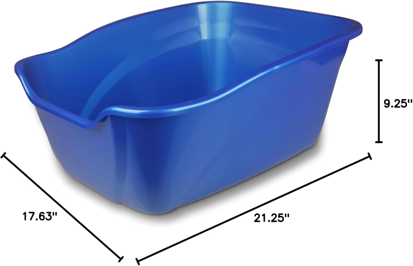 Large - Capacity Open - Top Cat Litter Box - Sturdy and Durable Plastic Material, Multi - sided Anti - Splash Design